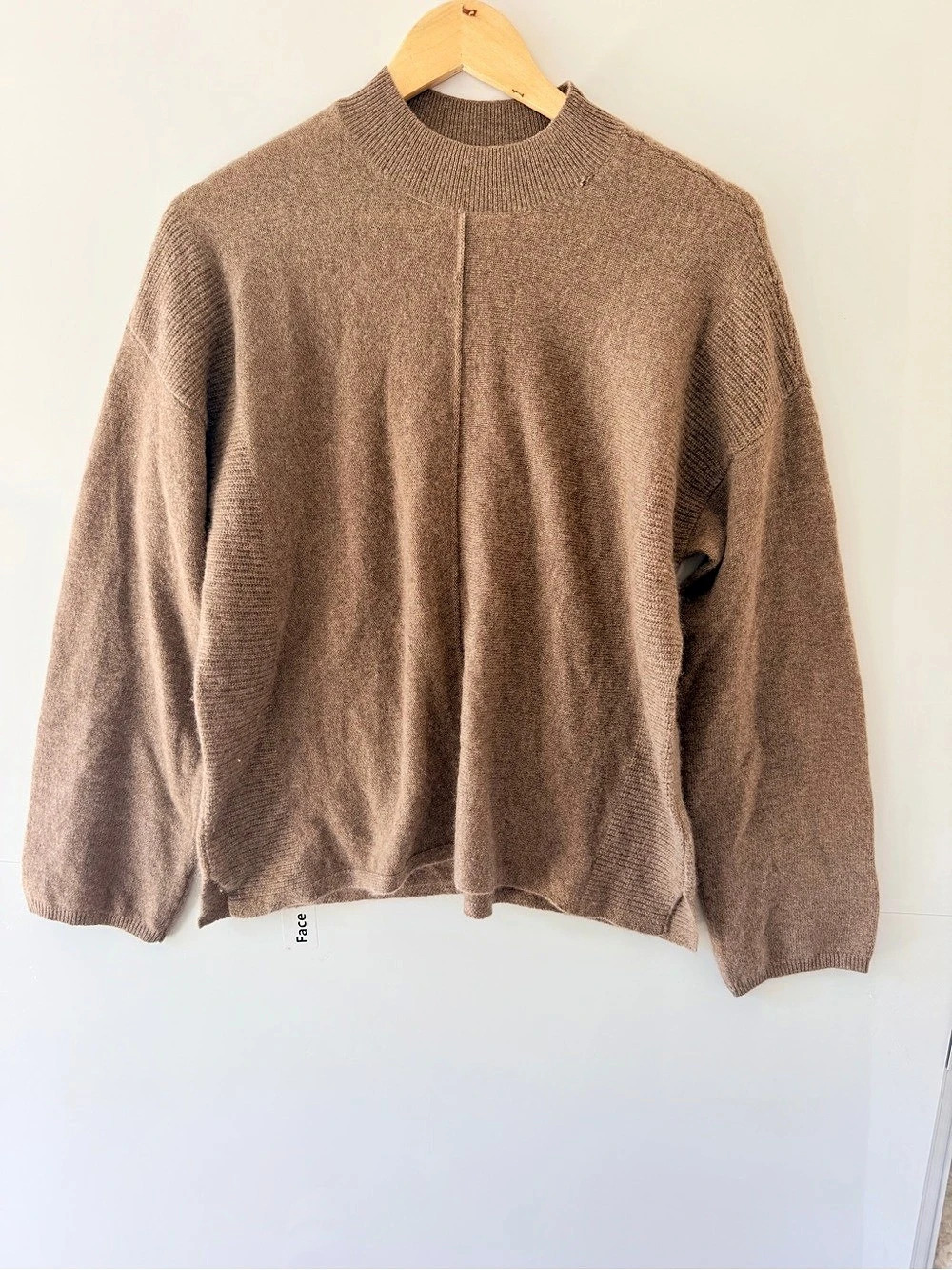 Saks Fifth Avenue Cashmere Crewneck Camel Brown Small